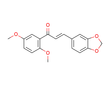 (E)-1-(2,5-dimethoxyphenyl)-3-(3,4-methylenedioxyphenyl)-prop-2- en-1-one