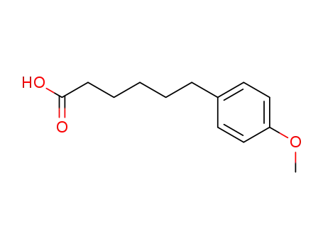 Molecular Structure of 107228-87-5 (6-(4-methoxyphenyl)-hexan-1-oic acid)