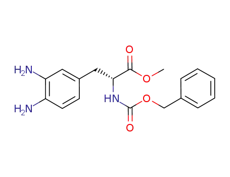 Molecular Structure of 635712-57-1 (D-Phenylalanine, 3,4-diamino-N-[(phenylmethoxy)carbonyl]-, methyl
ester)