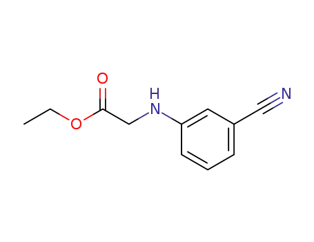 Molecular Structure of 92316-76-2 (ethyl 2-(3-cyanophenylamino)acetate)