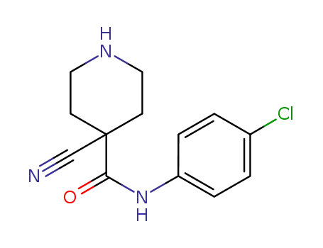 4-cyano-piperidine-4-carboxylic acid (4-chloro-phenyl)amide