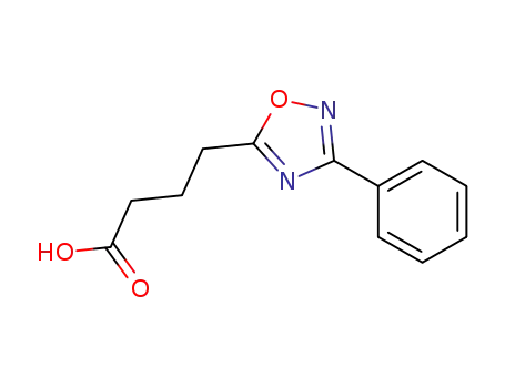 Molecular Structure of 875164-21-9 (4-(3-phenyl-1,2,4-oxadiazol-5-yl)butanoic acid)
