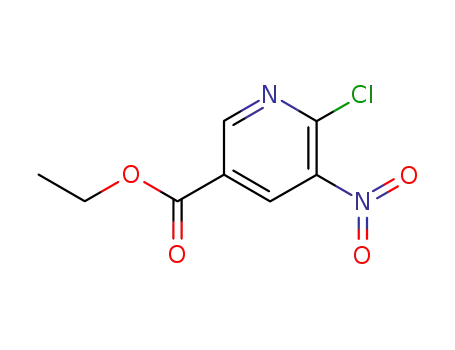 Molecular Structure of 171876-22-5 (Ethyl 6-chloro-5-nitro-3-pyridinecarboxylate)