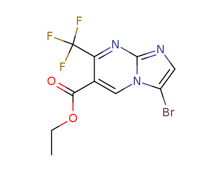 Imidazo[1,2-a]pyrimidine-6-carboxylic acid, 3-bromo-7-(trifluoromethyl)-, ethyl ester