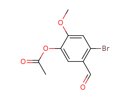 4-bromo-5-formyl-2-methoxyphenyl acetate