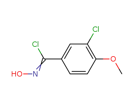 Molecular Structure of 33126-97-5 (3-CHLORO-4-METHOXY-A-CHLOROBENZALDOXIME)