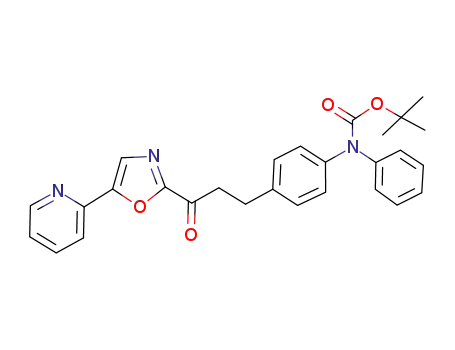 tert-butyl 4-(3-oxo-3-(5-(pyridin-2-yl)oxazol-2-yl)propyl)phenyl(phenyl)carbamate
