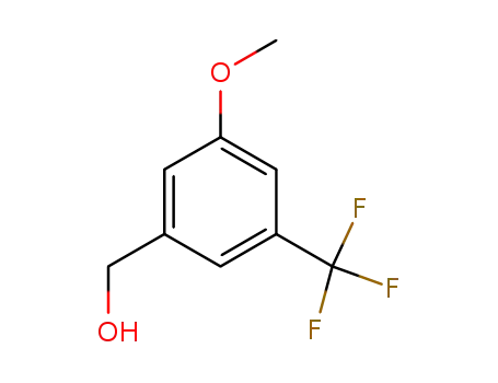 Molecular Structure of 916420-98-9 ([3-Methoxy-5-(trifluoroMethyl)phenyl]Methanol)