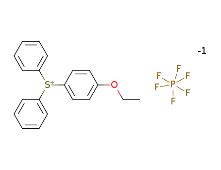 Molecular Structure of 106875-86-9 (diphenyl(4-ethoxyphenyl)sulfonium hexafluorophosphate)