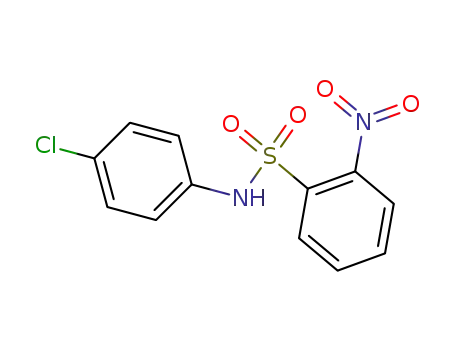 Molecular Structure of 63228-67-1 (N-(4-chlorophenyl)-2-nitrobenzenesulfonamide)
