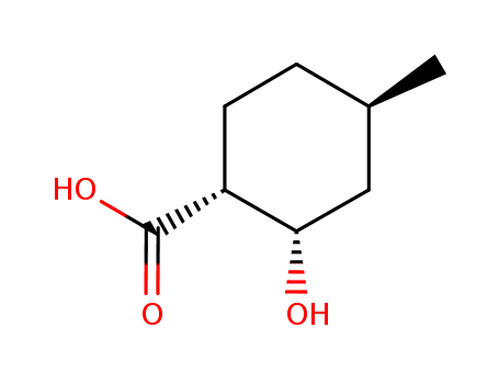 Cyclohexanecarboxylic acid, 2-hydroxy-4-methyl-, (1R,2S,4R)- (9CI)