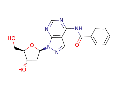 4-(benzoylamino)-1-(2'-deoxy-β-D-erythro-pentafuranosyl)-1H-pyrazolo<3,4-d>pyrimidine