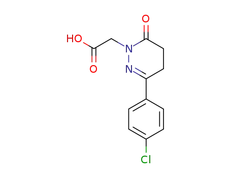 Molecular Structure of 127806-51-3 (2-[3-(4-chlorophenyl)-6-oxo-4,5-dihydropyridazin-1-yl]acetic acid)