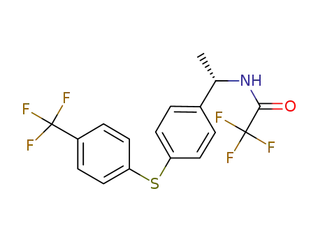 Acetamide,
2,2,2-trifluoro-N-[(1S)-1-[4-[[4-(trifluoromethyl)phenyl]thio]phenyl]ethyl]-