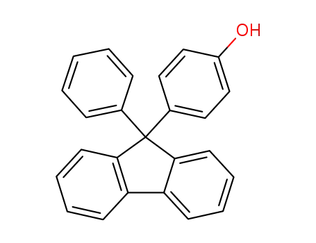 Molecular Structure of 169169-72-6 (4-(9-phenyl-9H-fluorene-9-yl)phenol)