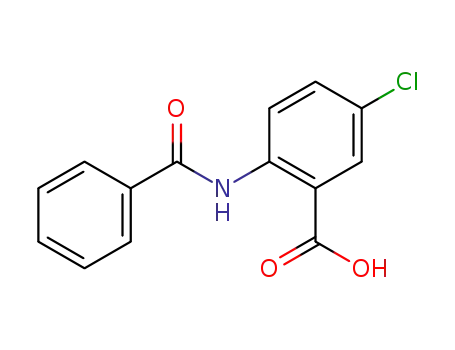 Molecular Structure of 19407-45-5 (2-Benzamido-5-chlorobenzoic acid)