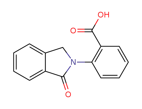 Molecular Structure of 4770-69-8 (2-(1-OXO-1,3-DIHYDRO-2H-ISOINDOL-2-YL)BENZENECARBOXYLIC ACID)