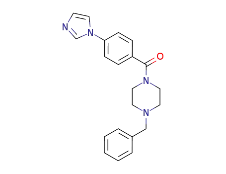 1-<4-(1H-imidazol-1-yl)benzoyl>-4-(phenylmethyl)piperazine