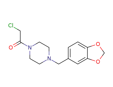 1-(1,3-Benzodioxol-5-ylmethyl)-4-(chloroacetyl)piperazine hydrochloride