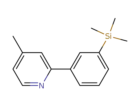 Molecular Structure of 913829-70-6 (4-methyl-2-(3-trimethylsilylphenyl)pyridine)