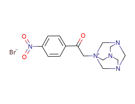Molecular Structure of 88260-40-6 ((4-nitrophenacyl)hexaminium bromide)