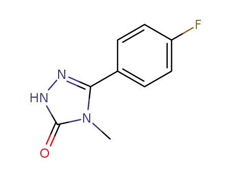 Molecular Structure of 116114-21-7 (5-(4-fluorophenyl)-4-methyl-2,4-dihydro-3H-1,2,4-triazol-3-one)