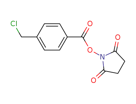 Molecular Structure of 713123-22-9 (N-hydroxysuccinimidyl 4-(chloromethyl)benzoate)