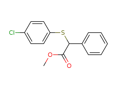 Molecular Structure of 101096-11-1 (methyl α-((p-chlorophenyl)thio)-α-phenylacetate)