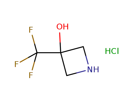 Molecular Structure of 848192-96-1 (3-(trifluoromethyl)azetidin-3-ol hydrochloride)
