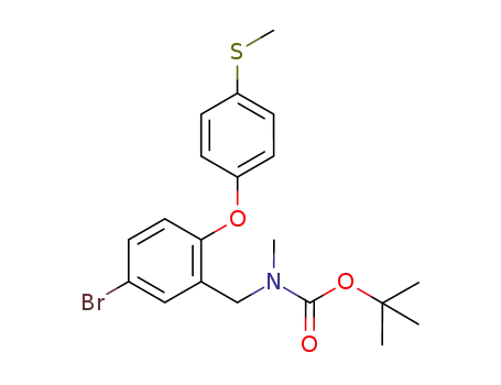 tert-Butyl {5-bromo-2-[4-(methylthio)phenoxy]benzyl}methylcarbamate