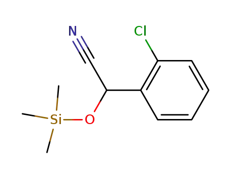 Molecular Structure of 66985-47-5 (Benzeneacetonitrile, 2-chloro-a-[(trimethylsilyl)oxy]-)