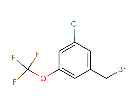 Molecular Structure of 886503-33-9 (3-CHLORO-5-(TRIFLUOROMETHOXY)BENZYL BROMIDE)
