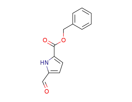 Molecular Structure of 183172-57-8 (1H-Pyrrole-2-carboxylic acid, 5-formyl-, phenylmethyl ester)