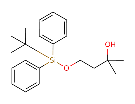 Molecular Structure of 944451-16-5 (4-((tert-butyldiphenylsilyl)oxy)-2-methylbutan-2-ol)