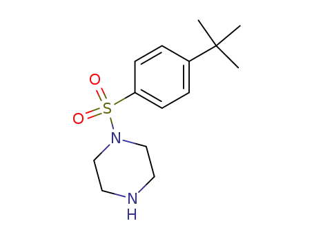Molecular Structure of 379244-68-5 (1-[(4-tert-butylphenyl)sulfonyl]piperazine(SALTDATA: FREE))