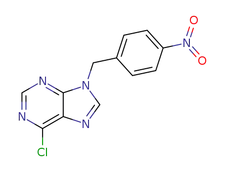 Molecular Structure of 4230-26-6 (6-chloro-9-(4-nitrobenzyl)-9H-purine)