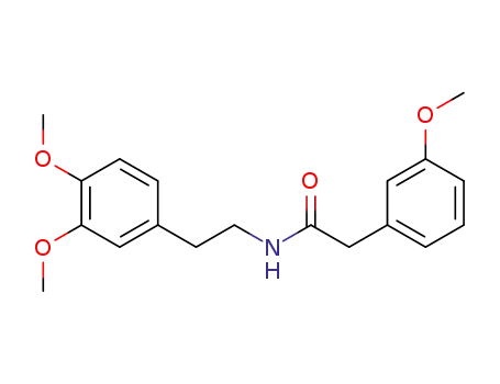 Molecular Structure of 67237-63-2 (N-[2-(3,4-dimethoxyphenyl)ethyl]-2-(3-methoxyphenyl)acetamide)