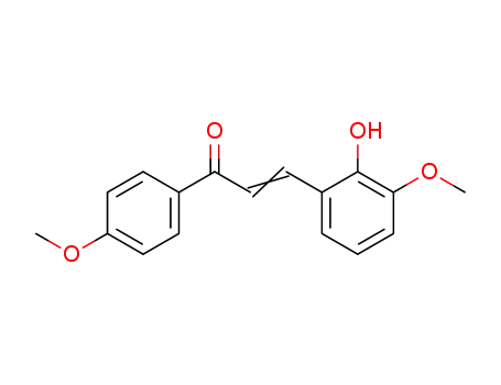 Molecular Structure of 18778-37-5 (3-(2-hydroxy-3-methoxyphenyl)-1-(4-methoxyphenyl)prop-2-en-1-one)