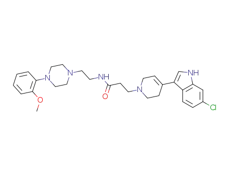 N-(2-(4-(2-methoxyphenyl)piperazin-1-yl)eth-1-yl)-3-(4-(6-chloroindol-3-yl)-1,2,3,6-tetrahydropyridin-1-yl)propanamide