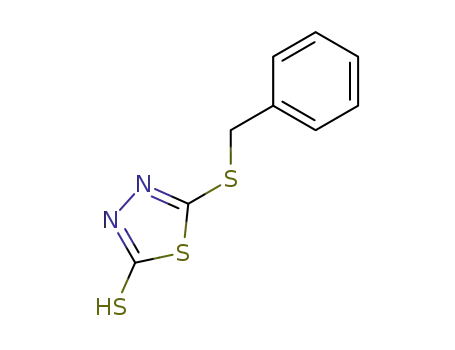 Molecular Structure of 4858-36-0 (5-BENZYLTHIO-1,3,4-THIADIAZOLE-2-THIOL)