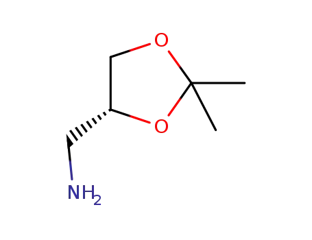 Molecular Structure of 103883-30-3 ([(4S)-2,2-Dimethyl-1,3-dioxolan-4-yl]methanamine)