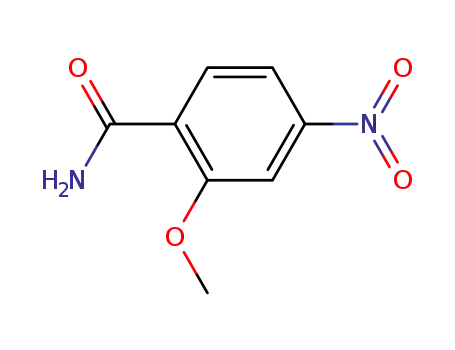 Molecular Structure of 62726-03-8 (2-methoxy-4-nitrobenzamide)