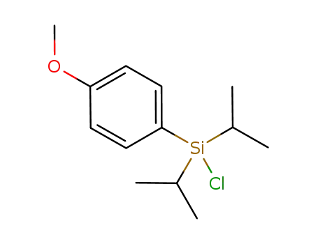 Molecular Structure of 347904-48-7 (Silane, chloro(4-methoxyphenyl)bis(1-methylethyl)-)