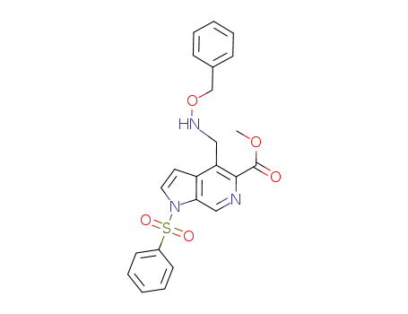 methyl 1-{[4-(benzyloxy)amino]methyl}-1-phenylsulfonyl-1H-pyrrolo[2,3-c]pyridine-5-carboxylate