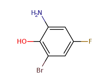 Molecular Structure of 502496-32-4 (2-AMino-6-broMo-4-fluorophenol)