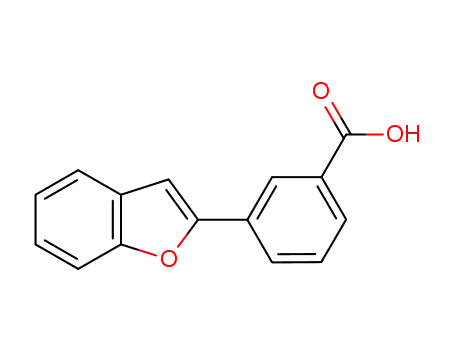 Molecular Structure of 835595-07-8 (Benzoic acid, 3-(2-benzofuranyl)-)
