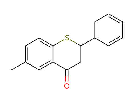 Molecular Structure of 6948-60-3 (6-methyl-2-phenyl-2,3-dihydro-4H-thiochromen-4-one)