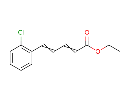 Molecular Structure of 960355-42-4 (ethyl 5-(2-chloro-phenyl)-penta-2,4-dienoate)