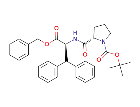 tert-butyl (S)-2-(((S)-1-(benzyloxy)-1-oxo-3,3-diphenylpropan-2-yl)carbamoyl)pyrrolidine-1-carboxylate