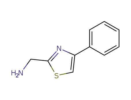 Molecular Structure of 90916-45-3 (C-(4-PHENYL-THIAZOL-2-YL)-METHYLAMINE)